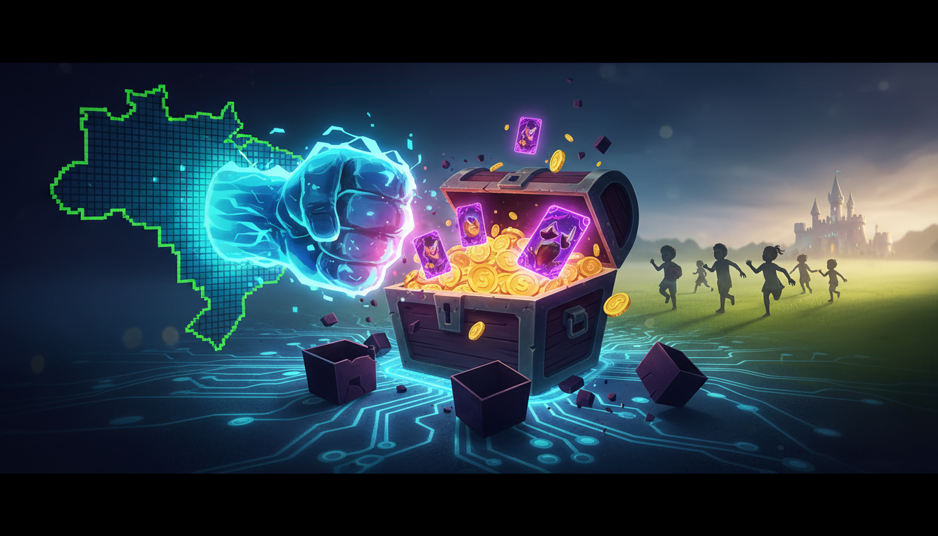 AI-generated hero image for Brazil Strikes at Predatory Monetization, Bans Loot Box Sales to Minors