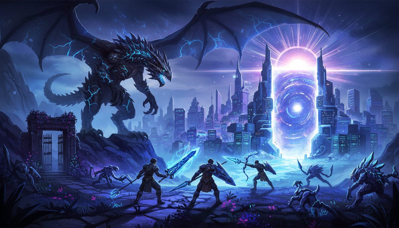 AI-generated hero image for Capcom Warns Monster Hunter's Future on PC Lies Beyond Windows 10