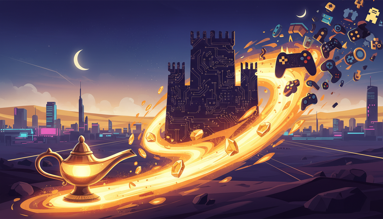 AI-generated hero image for EA Goes Private in $55 Billion Buyout Led by Saudi PIF, Sparking Widespread