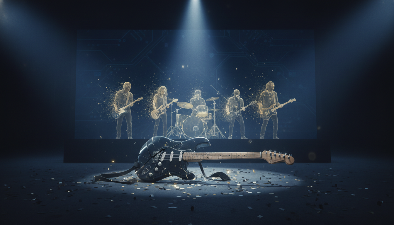 AI-generated hero image for Rock Band 4's Final Encore: Harmonix to Delist Game and DLC, Ending a Decade-Long