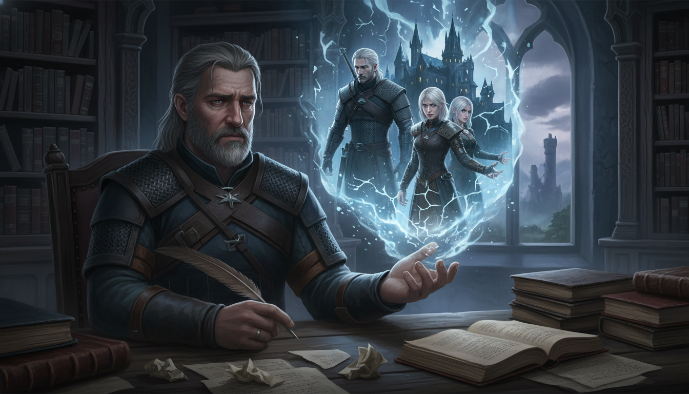 AI-generated hero image for The Witcher's Creator Disavows Core Game Lore as a 'Mistake' He Regrets Writing